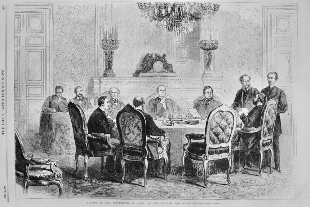 Sitting of the Conference at Paris - 1869
