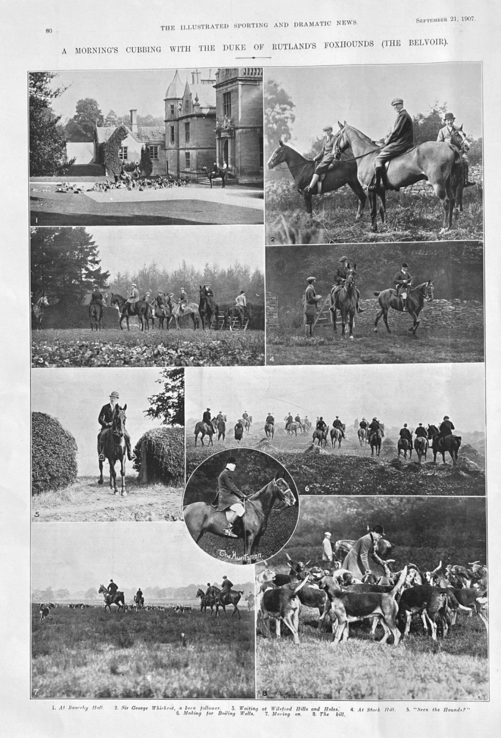 A Morning's Cubbing with the Duke of Rutland's Foxhounds  (The Belvoir).