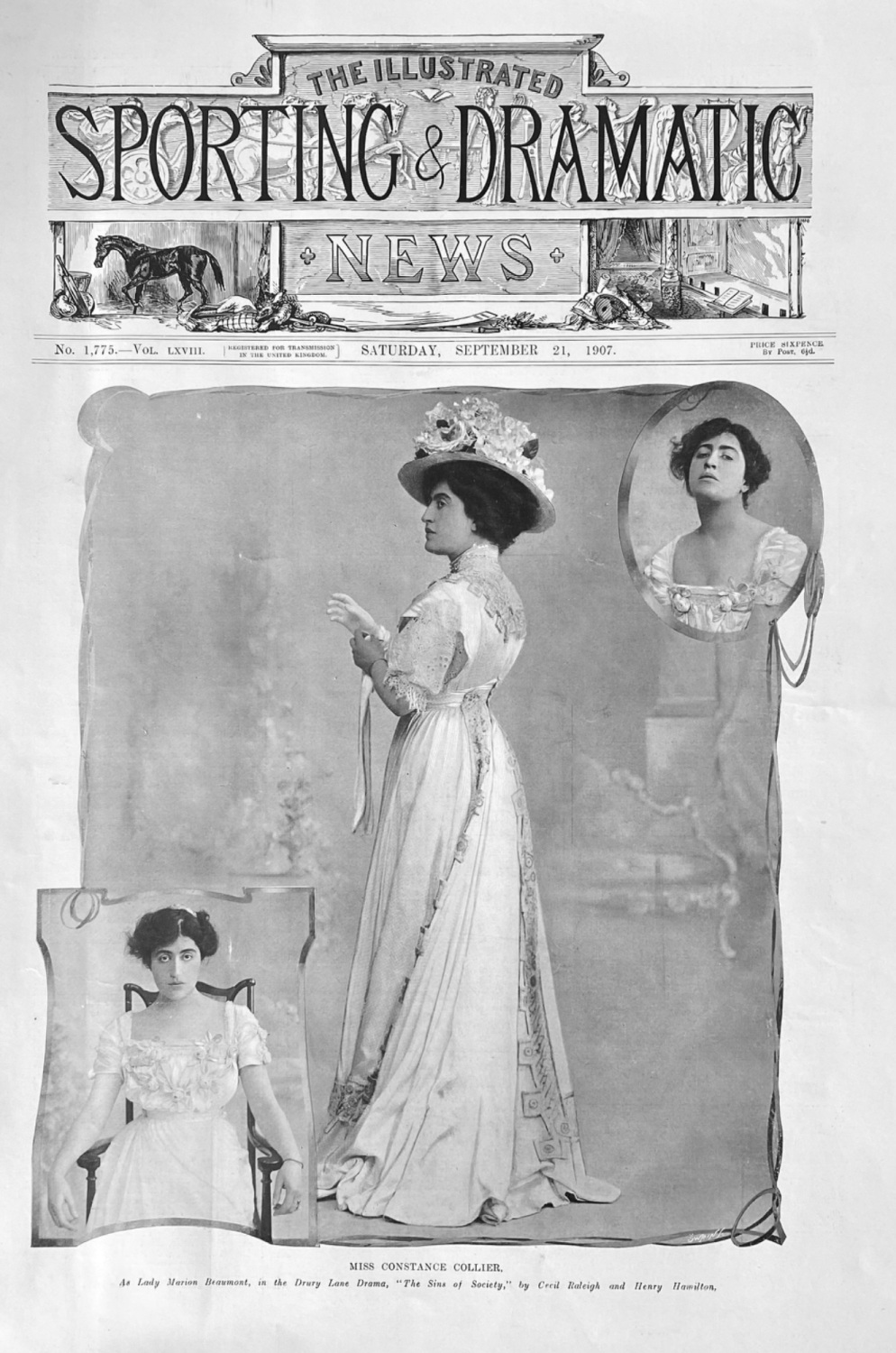 Miss Constance Collier.  1907.