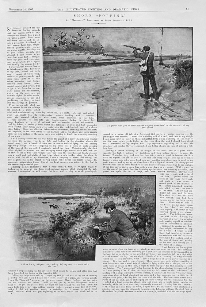Shore "Popping."  (Shooting).  1907.