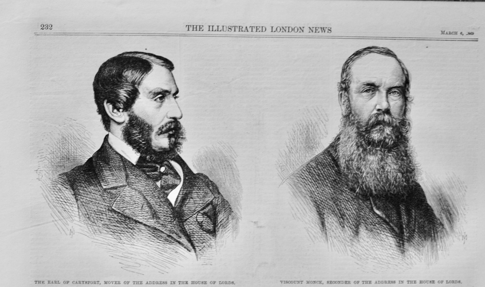 The Earl of Carysfort - 1869