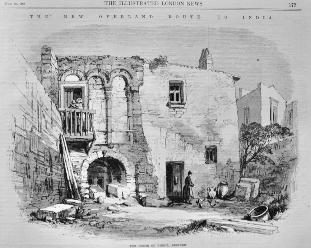 The House of Virgil, Brindisi - 1869