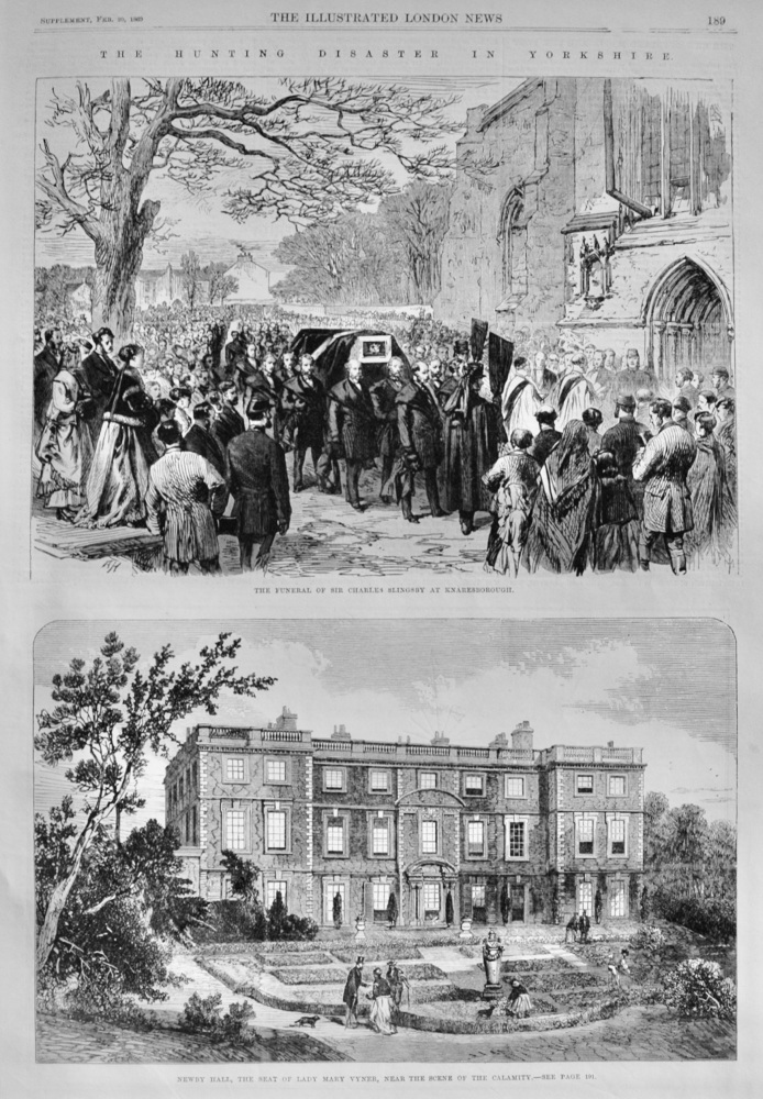 The Hunting Disaster in Yorkshire - 1869