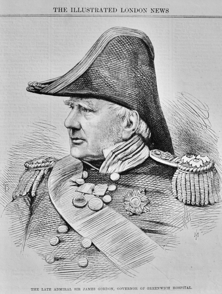 The late Admiral Sir James Gordon - 1869