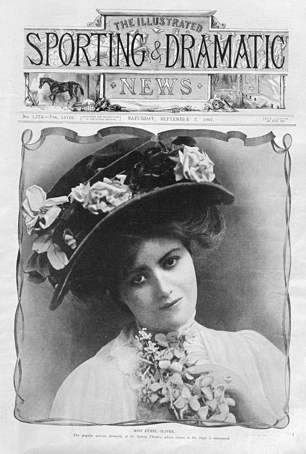 Miss Ethel Oliver.  1907.