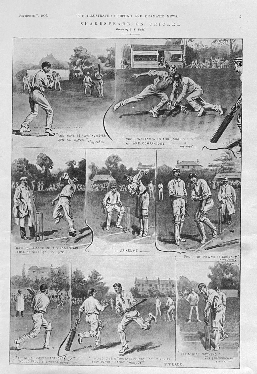 Shakespeare on Cricket.  1907.