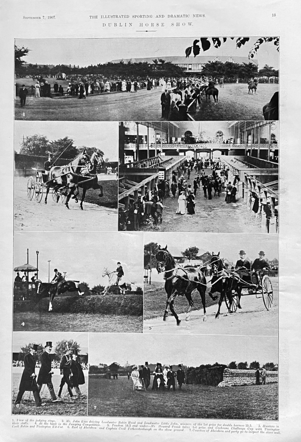 Dublin Horse Show.  1907.
