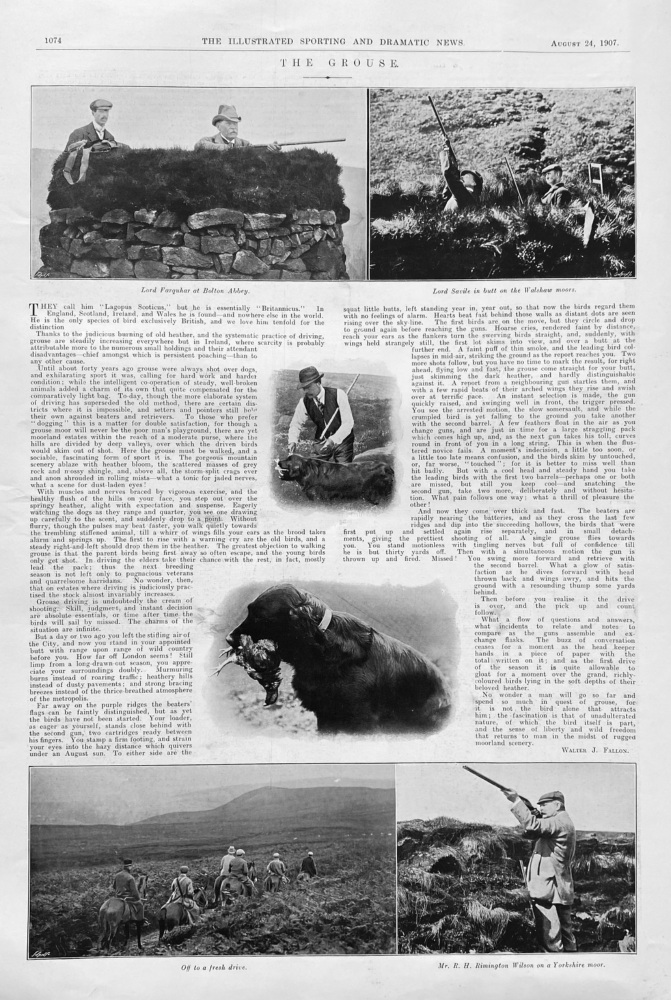 The Grouse.  (Shooting)  1907.