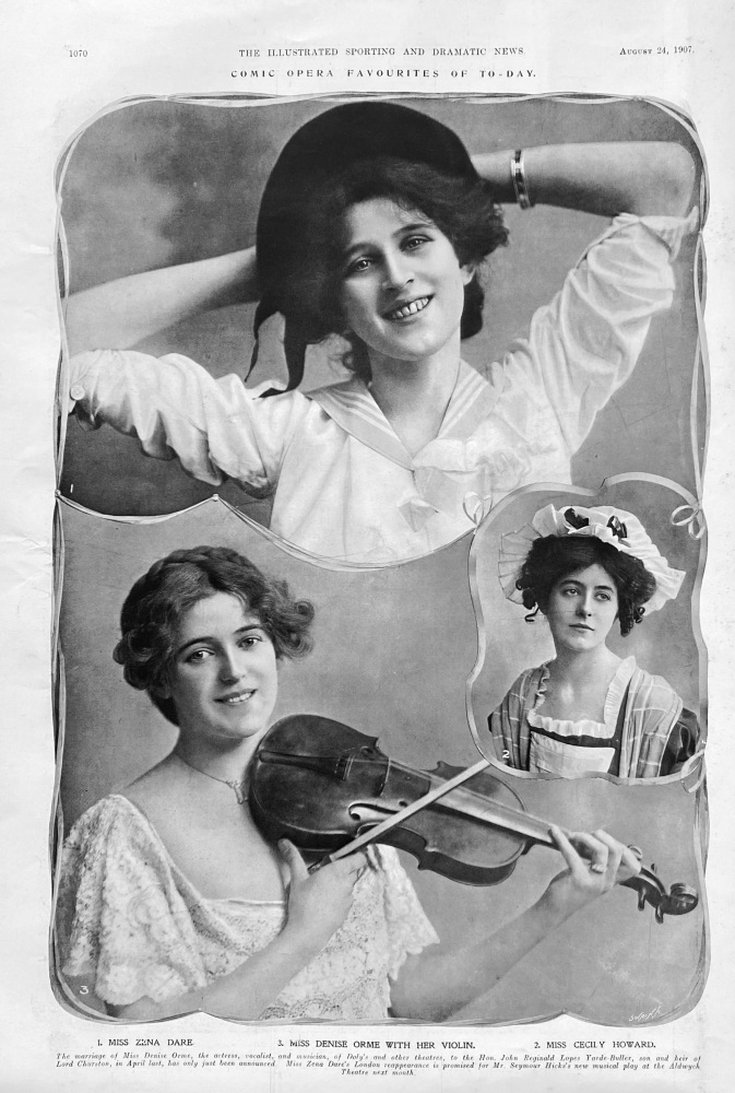 Comic Opera Favourites of To-day.  1907.