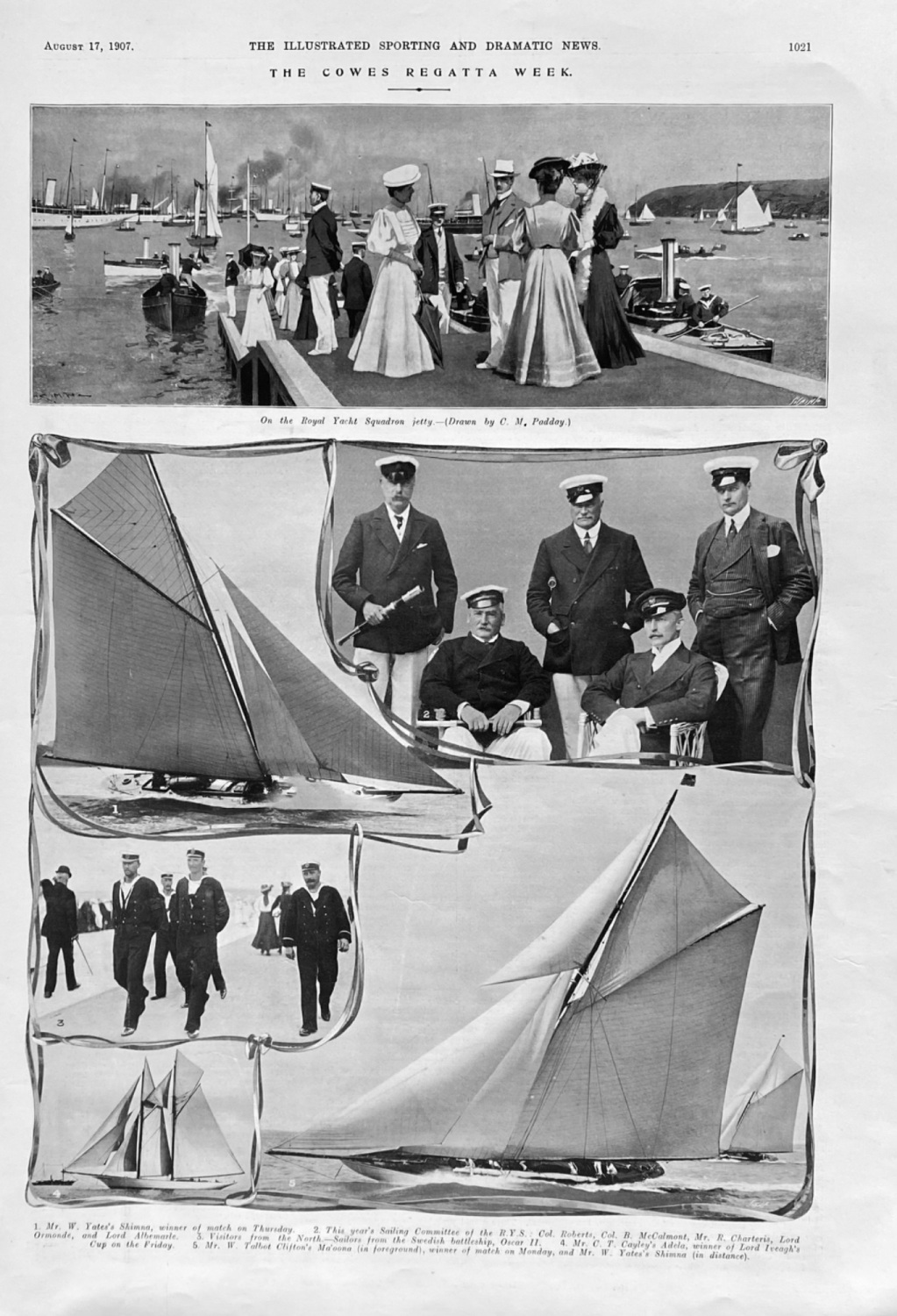 The Cowes Regatta Week.  1907.