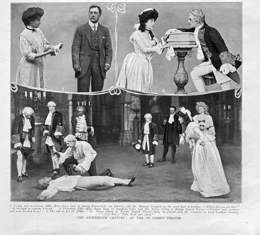 "The Eighteenth Century" at the St. James's Theatre.  1907.