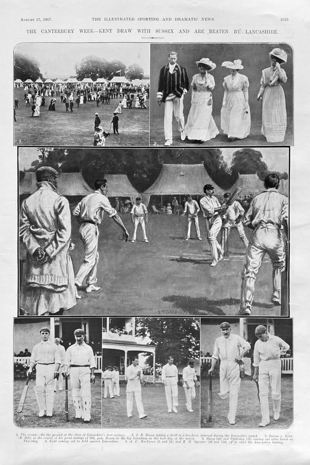 The Canterbury Week - Kent draw with Sussex and are Beaten by Lancashire.  