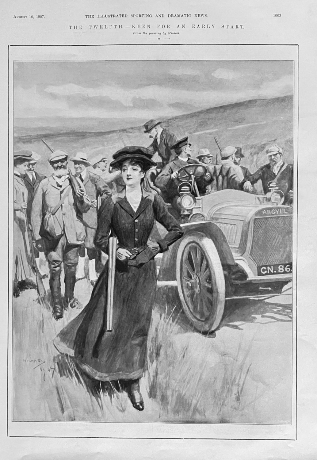 The Twelfth.- Keen for an Early Start.  1907.