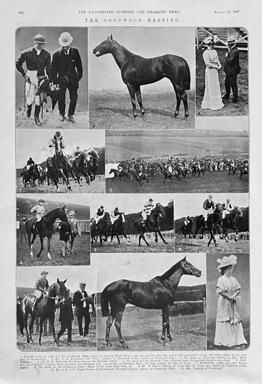 The Goodwood Meeting.  1907.  (Horseracing).
