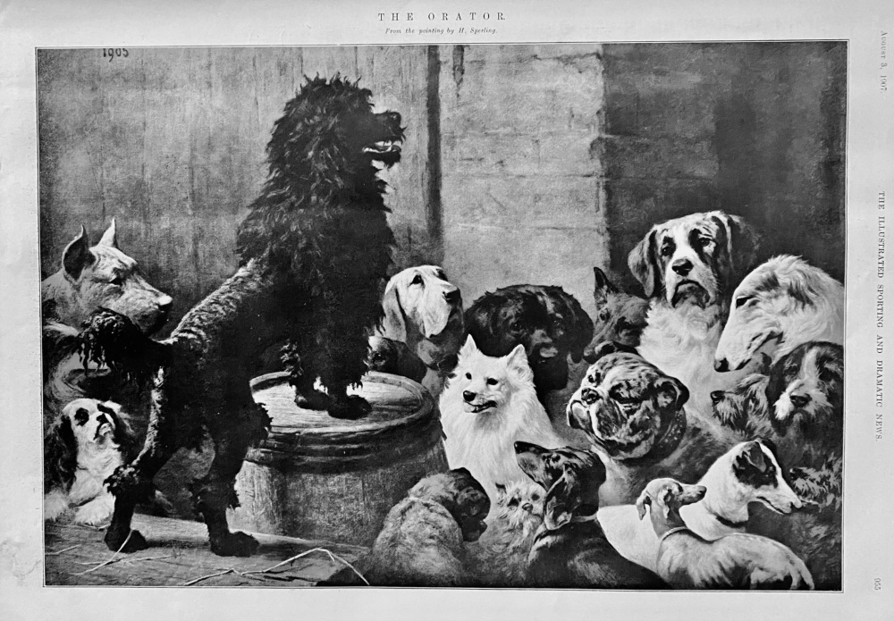 The Orator.  (From the painting by H. Sperling.) 1907.