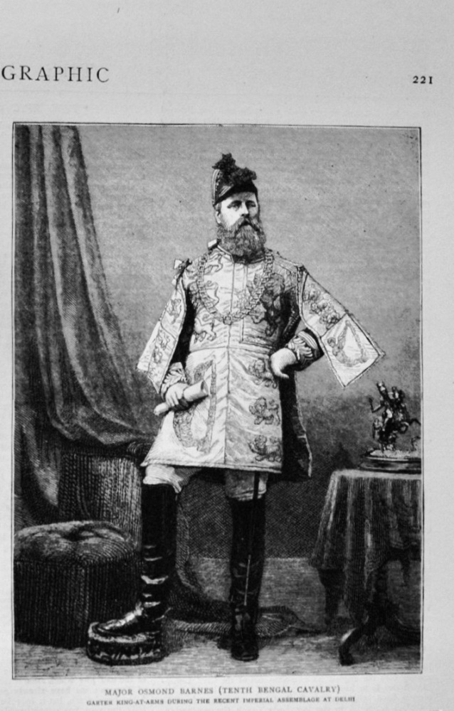 Major Osmond Barnes - 1877