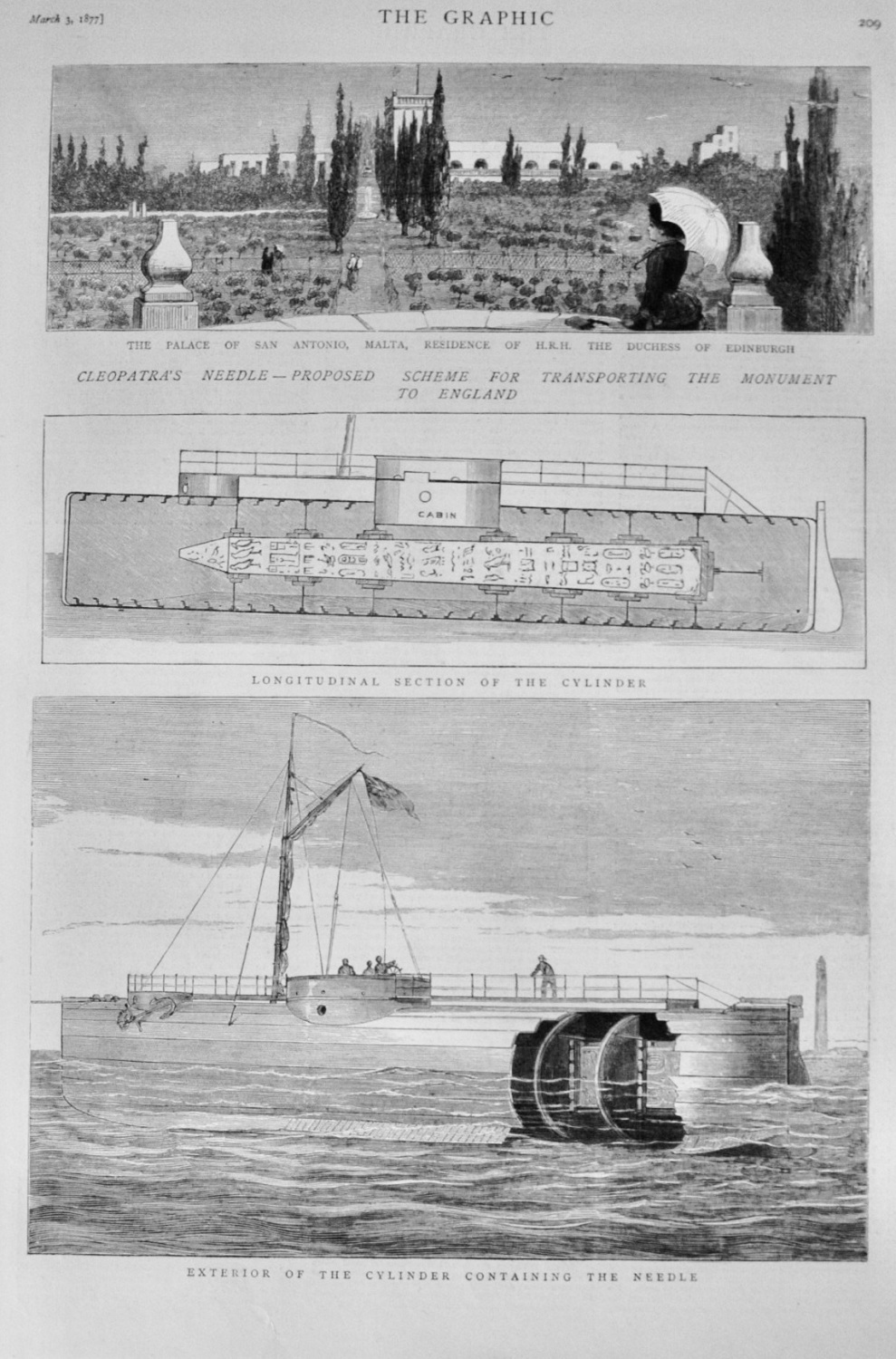 Cleopatra's Needle - 1877