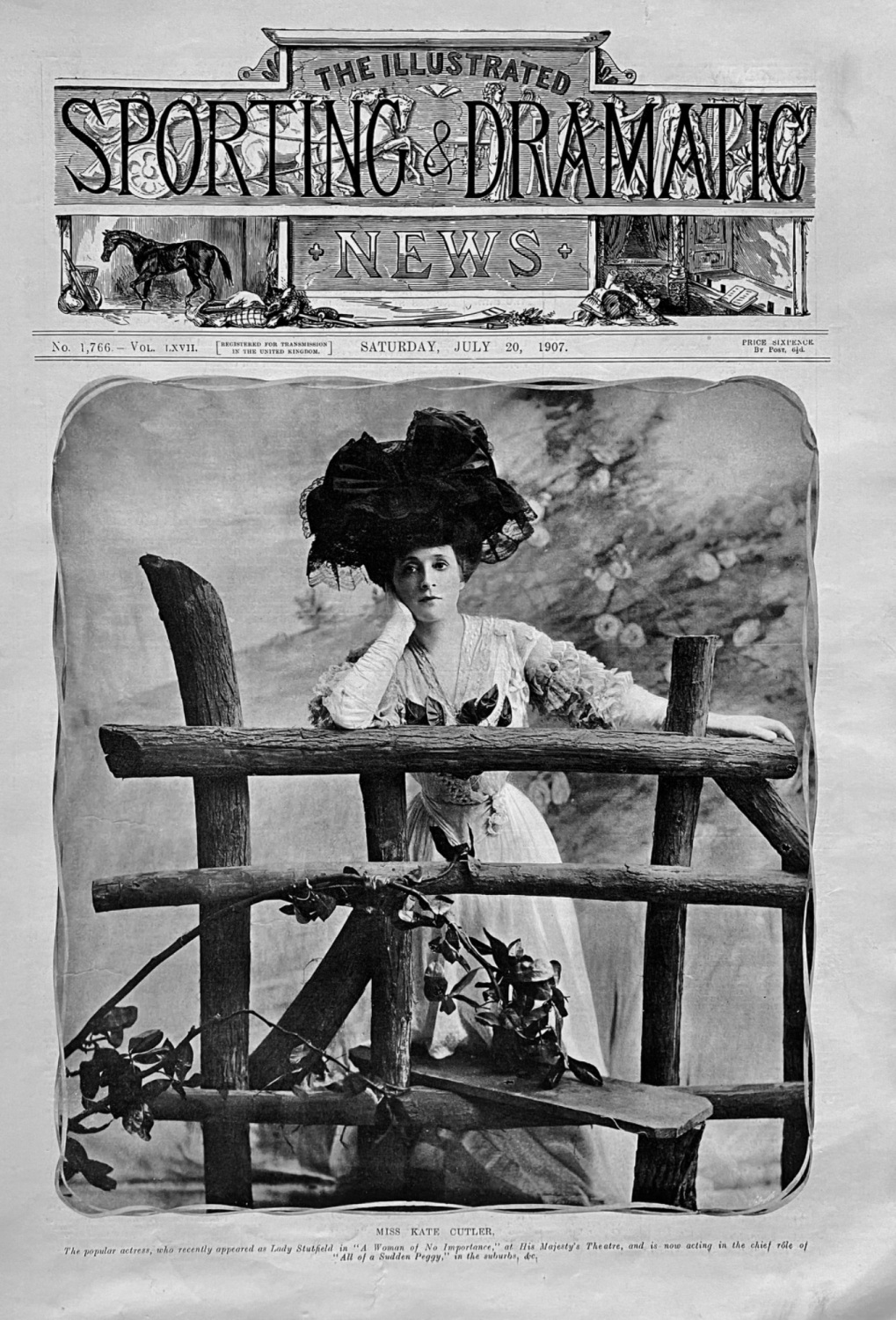 Miss Kate Cutler.  1907.