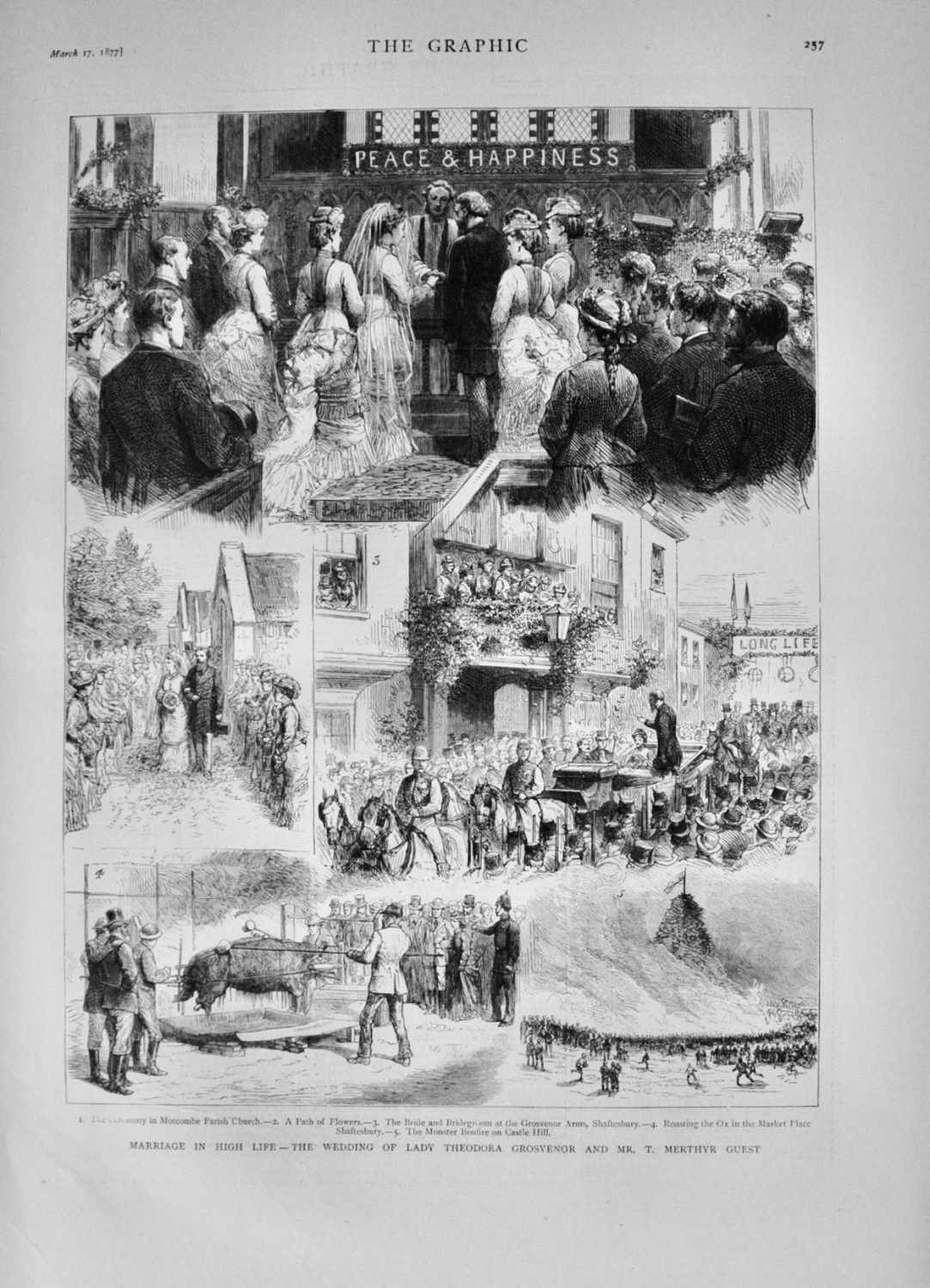 The Wedding of Lady Theodora Grosvenor and Mr T Merthyr Guest - 1877