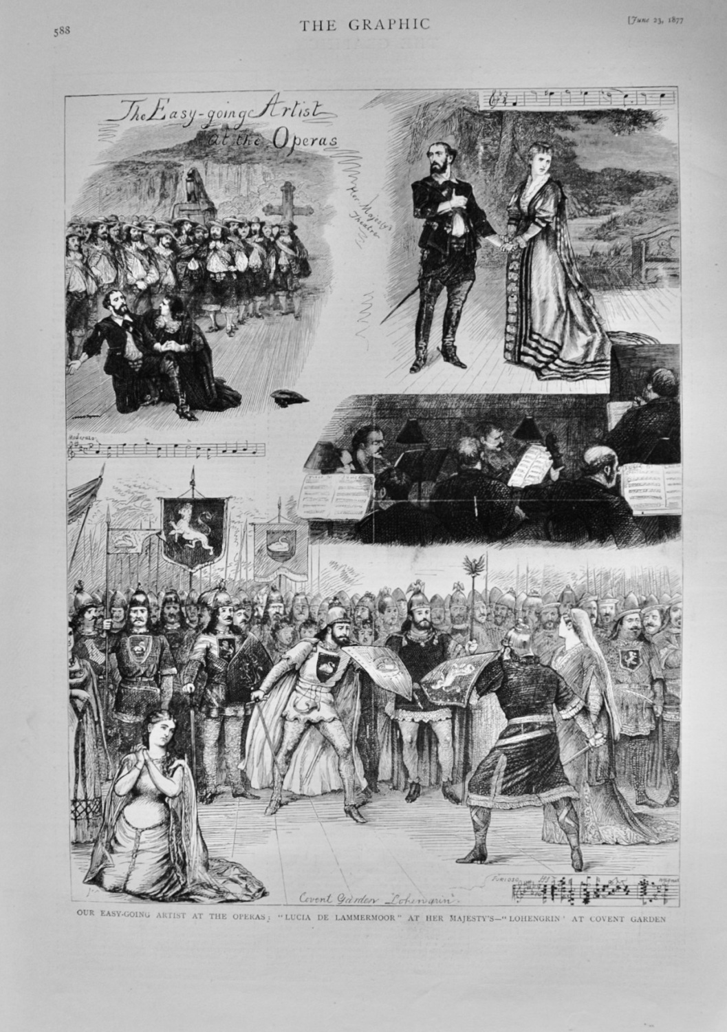 Our Easy Going Artist at the Operas - 1877