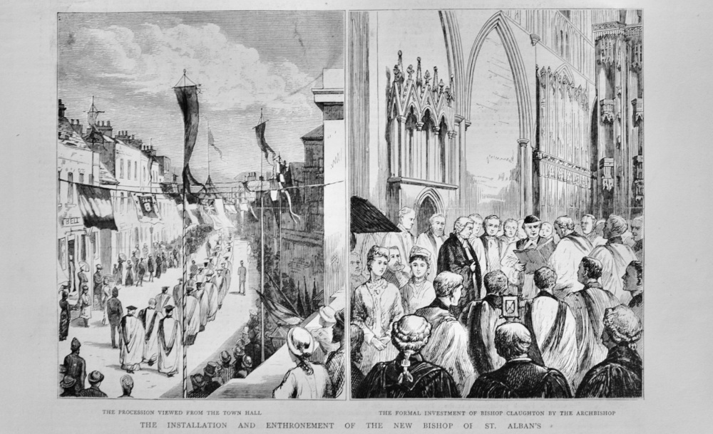 The Installation and Enthronement of Bishop of St Alban's - 1877