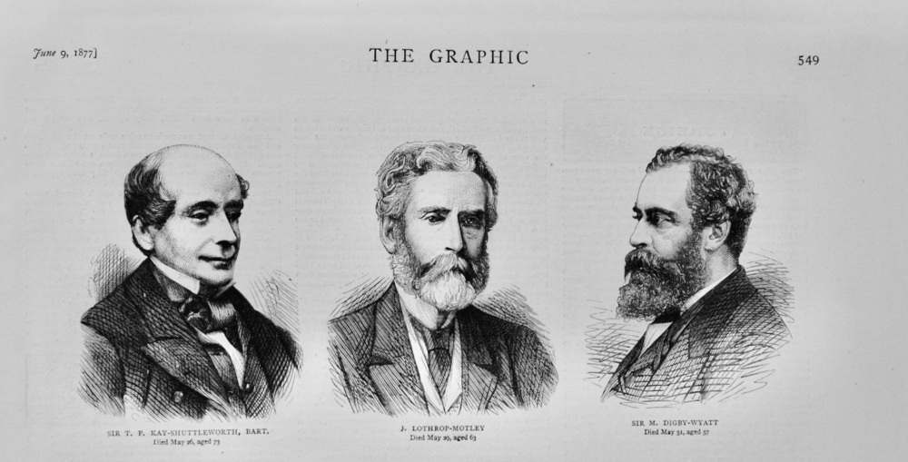 Sir T P Kay-Shuttleworth, Bart - 1877