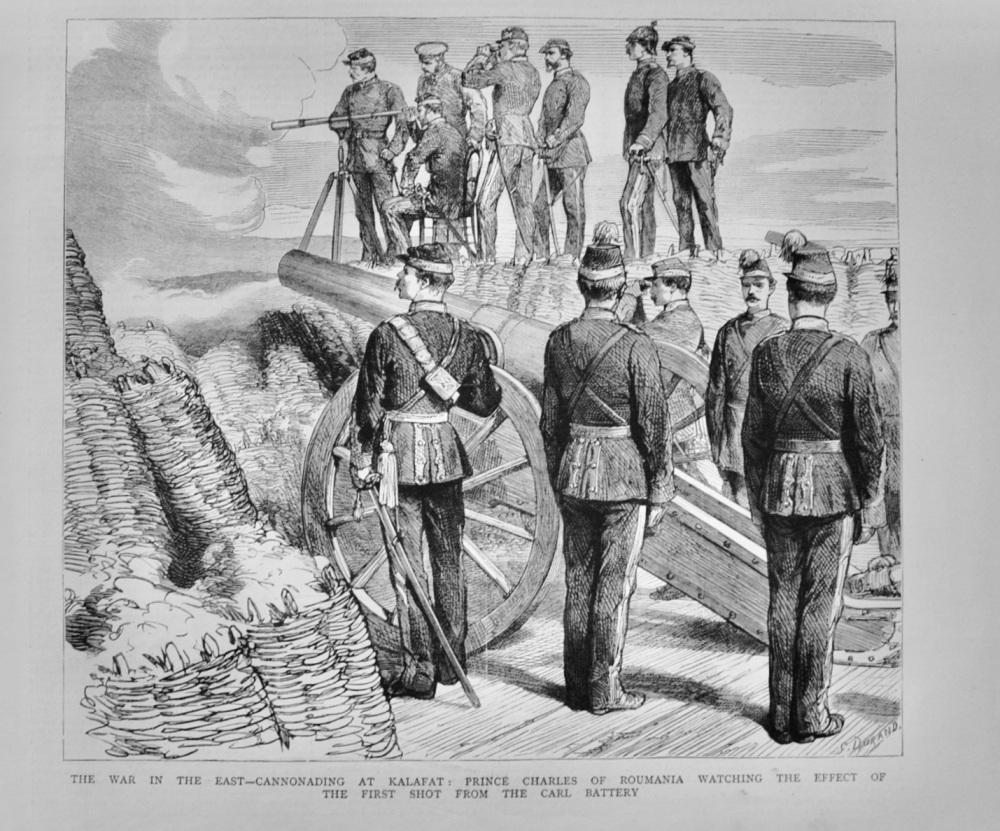 Cannonading at Kalafat - 1877