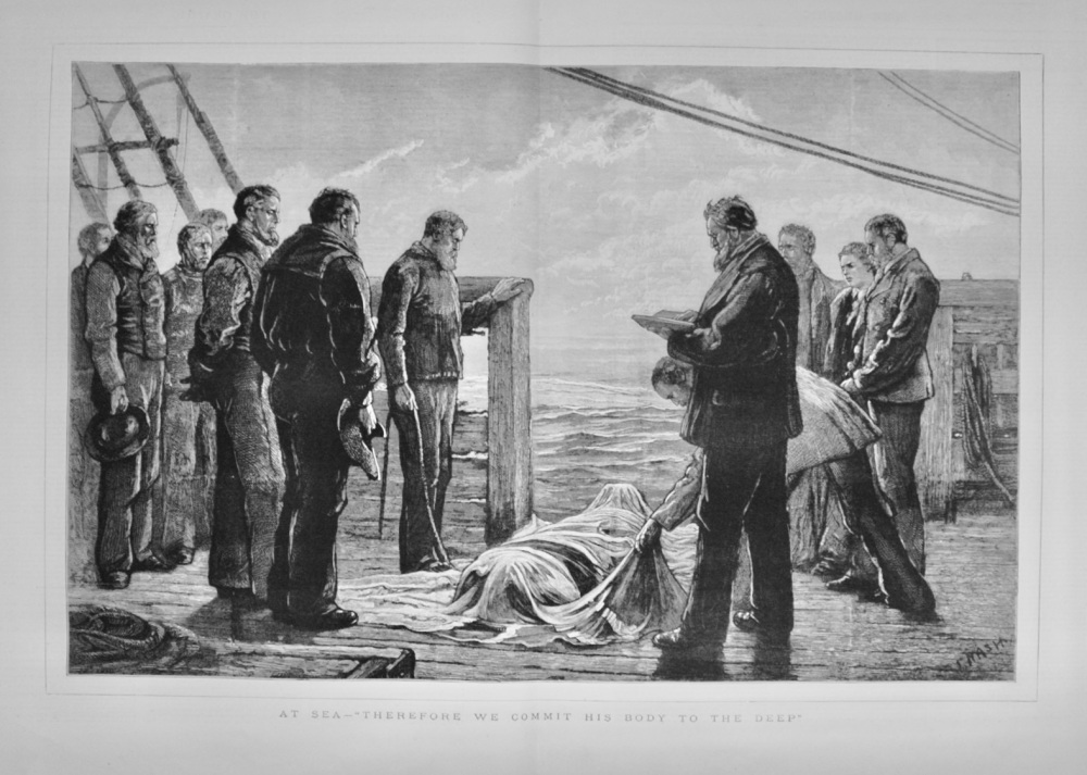 At Sea - "Therefore We Commit His Body to the Deep" - 1877