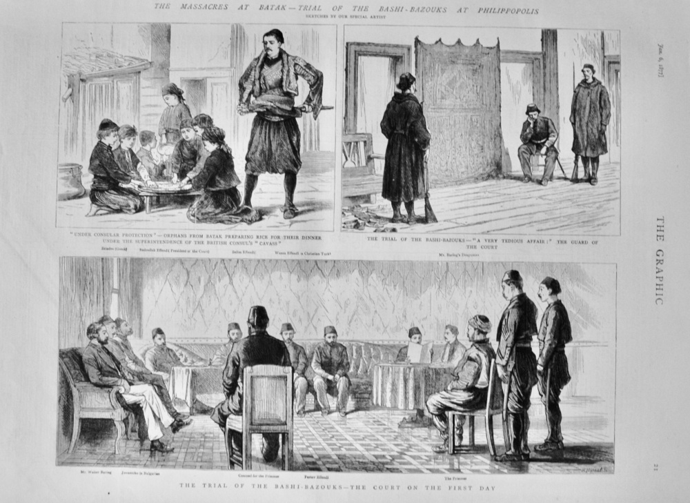 Trial of the Bashi-Bazouks at Philippopolis - 1877