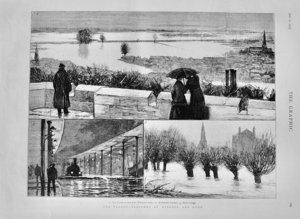 The Floods at Windsor and Eton - 1877