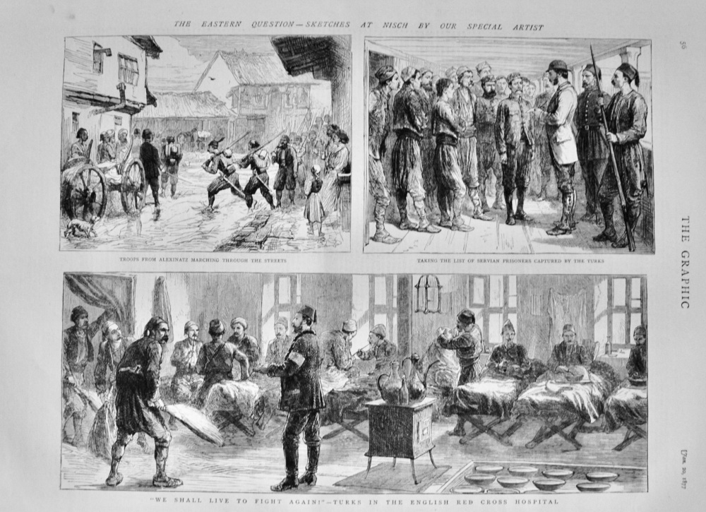 The Eastern Question - Sketches at Nisch - 1877