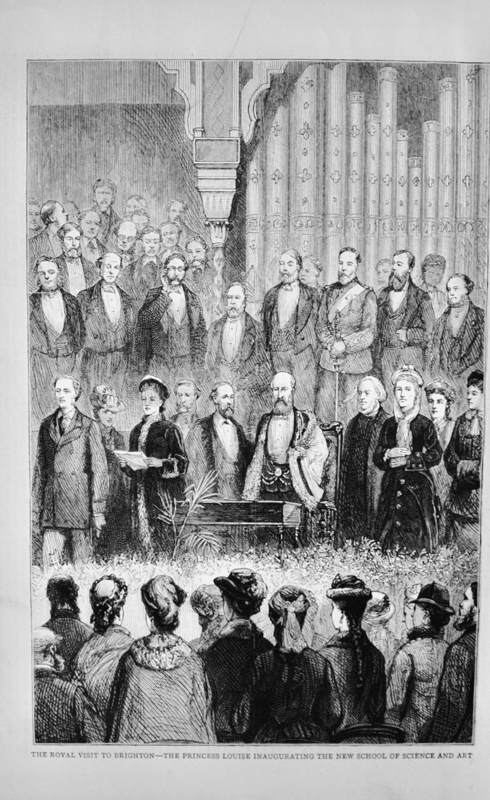 The Princess Louise inaugurating the new School of Science and Art - 1877