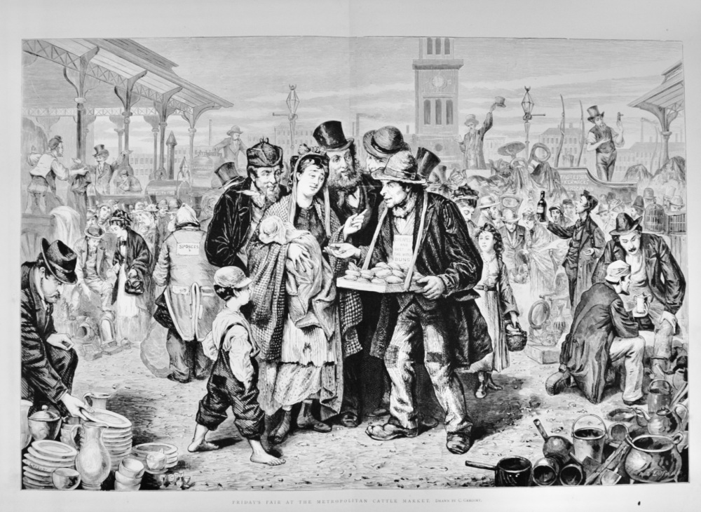 Friday's Fair at the Metropolitan Cattle Market - 1874