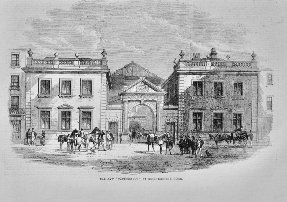 The new "Tattersall's" at Knightsbridge Green - 1864