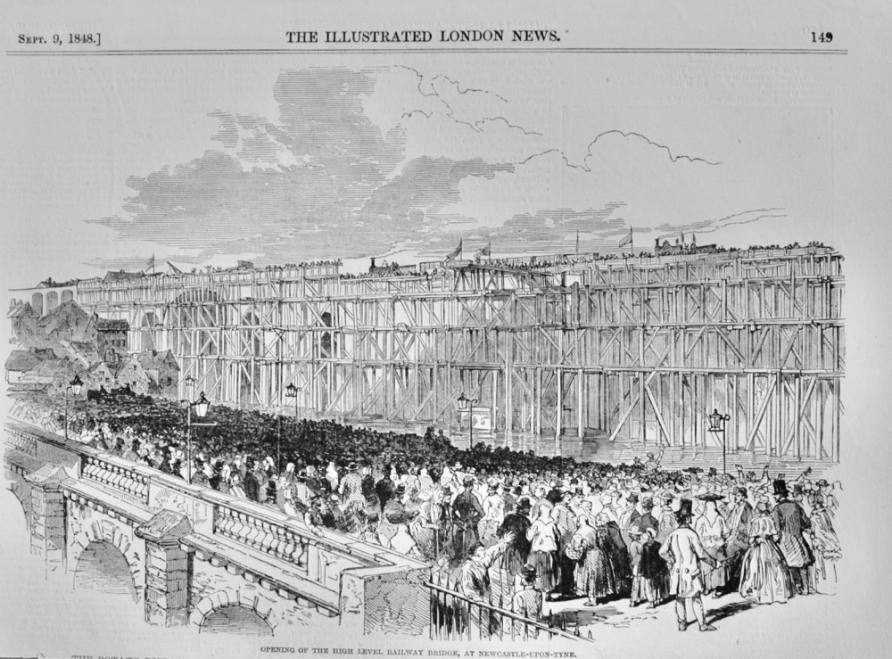 Opening of the High Level Railway Bridge at Newcastle upon Tyne