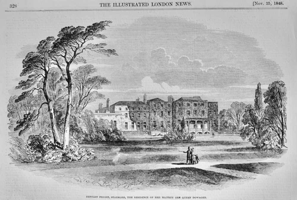 Bentley Priory, Stanmore - 1848