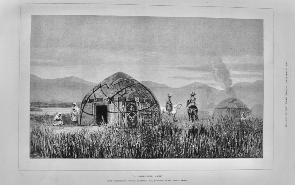 "A Khirghese Camp" - 1873