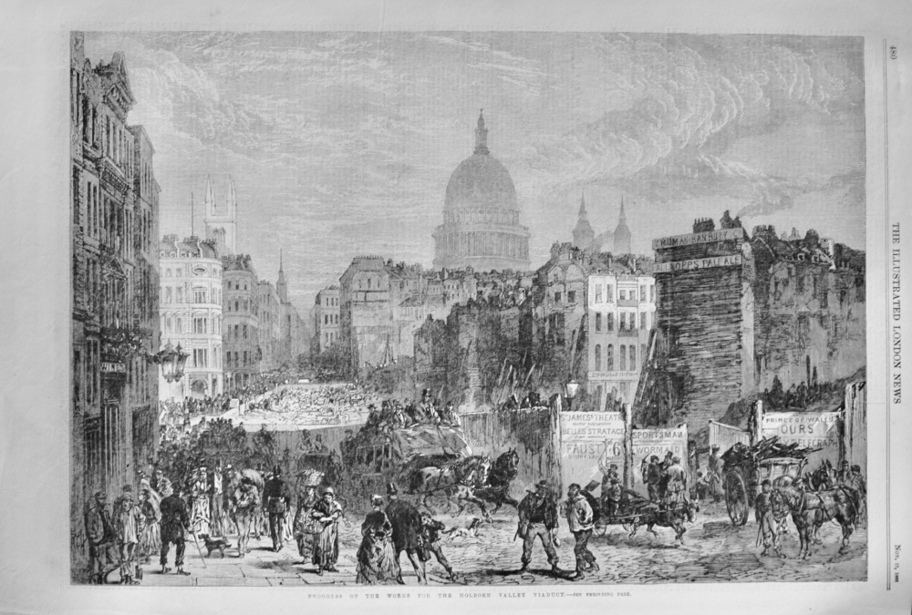 The Holborn Valley Viaduct - 1866
