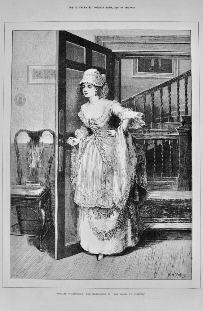 Miss Hardcastle in "She Stoops to Conquer" - 1872