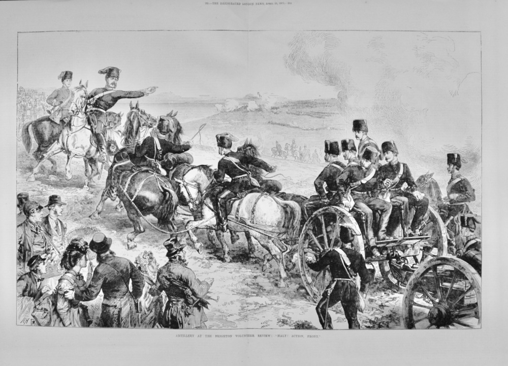 Artillery at the Brighton Volunteer Review - 1871