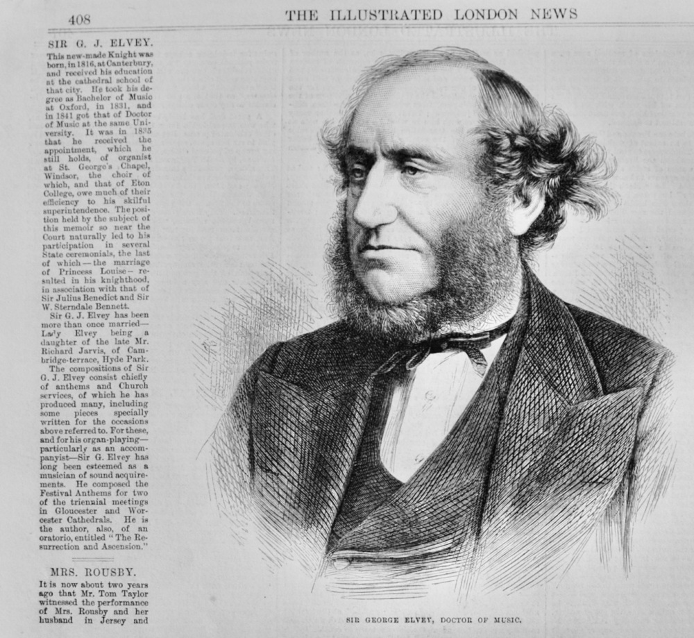 Sir G J Elvey - 1871