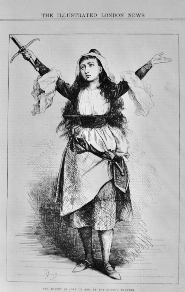 Mrs Rousby as Joan of Arc - 1871