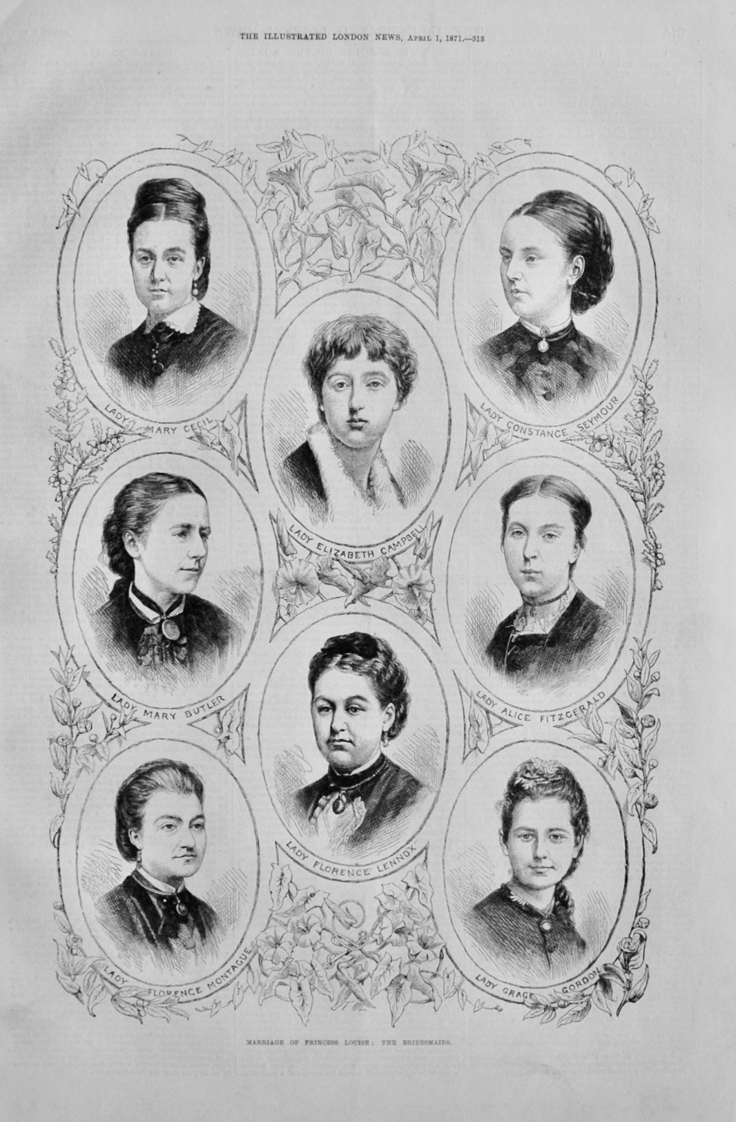 The Royal Bridesmaids - 1871