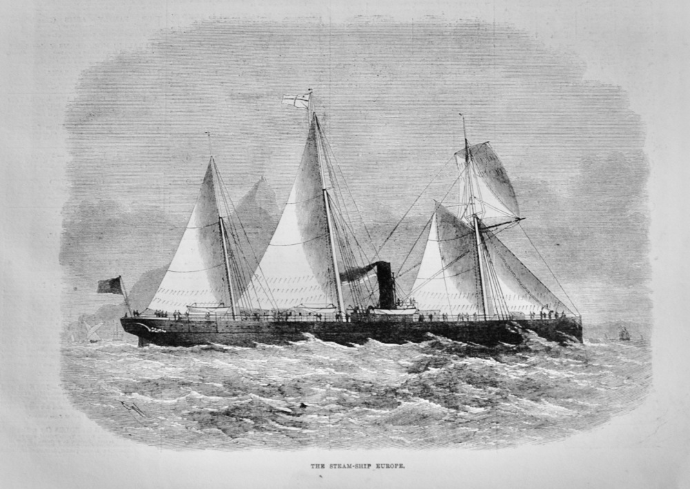 The Steam Ship Europe - 1871
