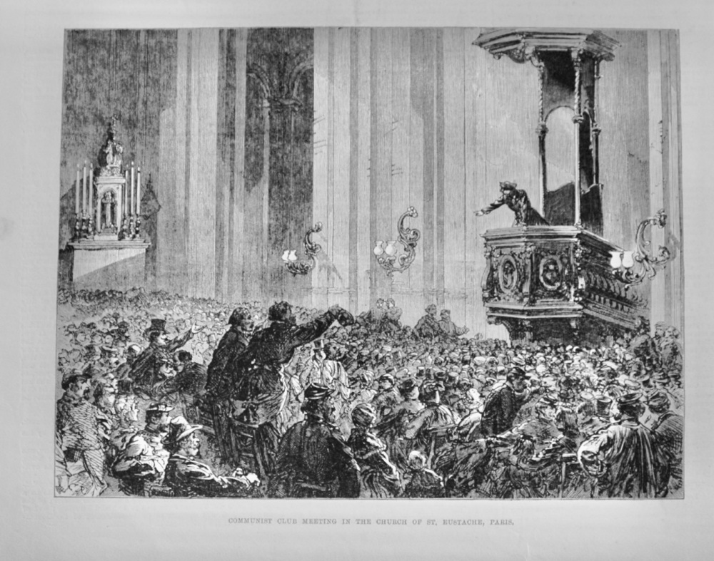 Communist Club Meeting, Paris - 1871