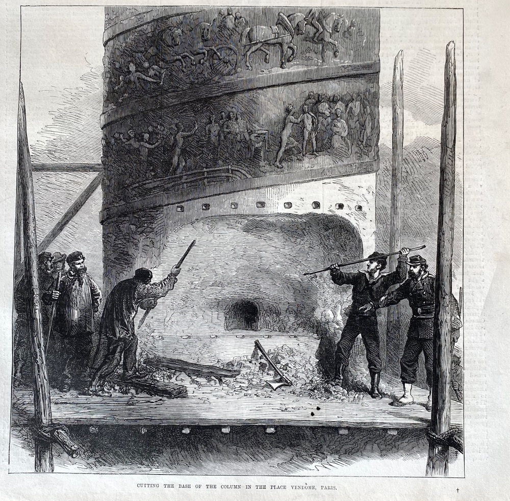 Cutting the Base of the Column in the Place Vendome - 1871
