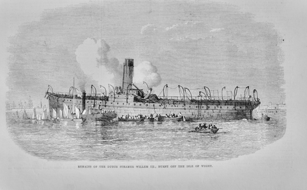 Remains of the Dutch Steamer Willem III - 1871