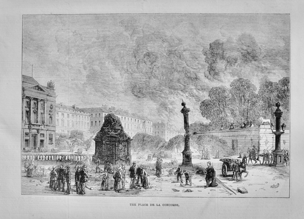 The Place De La Concorde - 1871