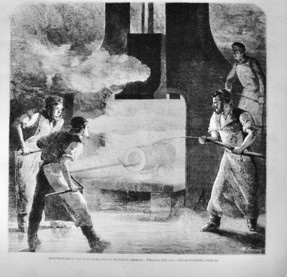 Welding the Coil - Armstrong Gun - 1862