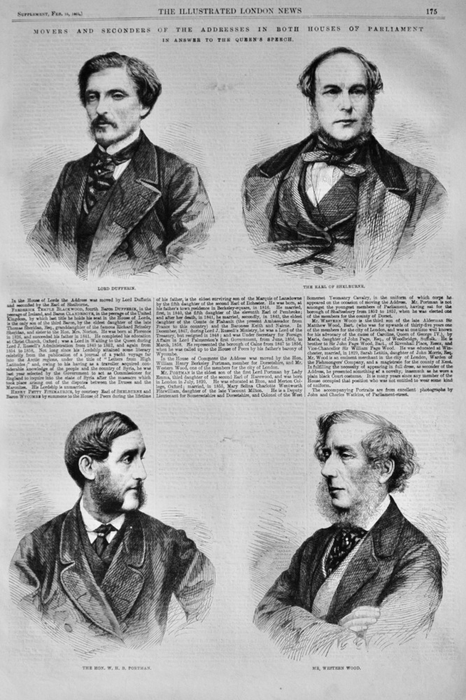 The Addresses in Both Houses of Parliament - 1862